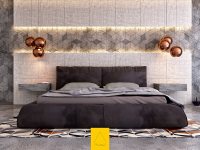 Идеи: 7 спален с акцентами на стенах