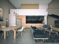 Идеи: 23 дизайн-проекта кухонь совмещенных с гостиными