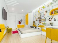 Идеи: яркие комнаты для творческих детей