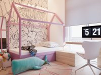 Идеи: квартира в стиле минимализм с яркой детской