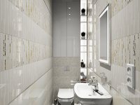 Дизайн-проект: ванные комнаты, Пионерская 2