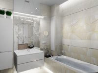 Дизайн-проект: ванные комнаты, Пионерская 2